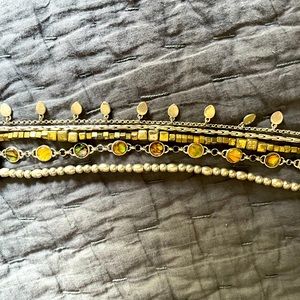 Lucky Brand gold tone metal bracelet